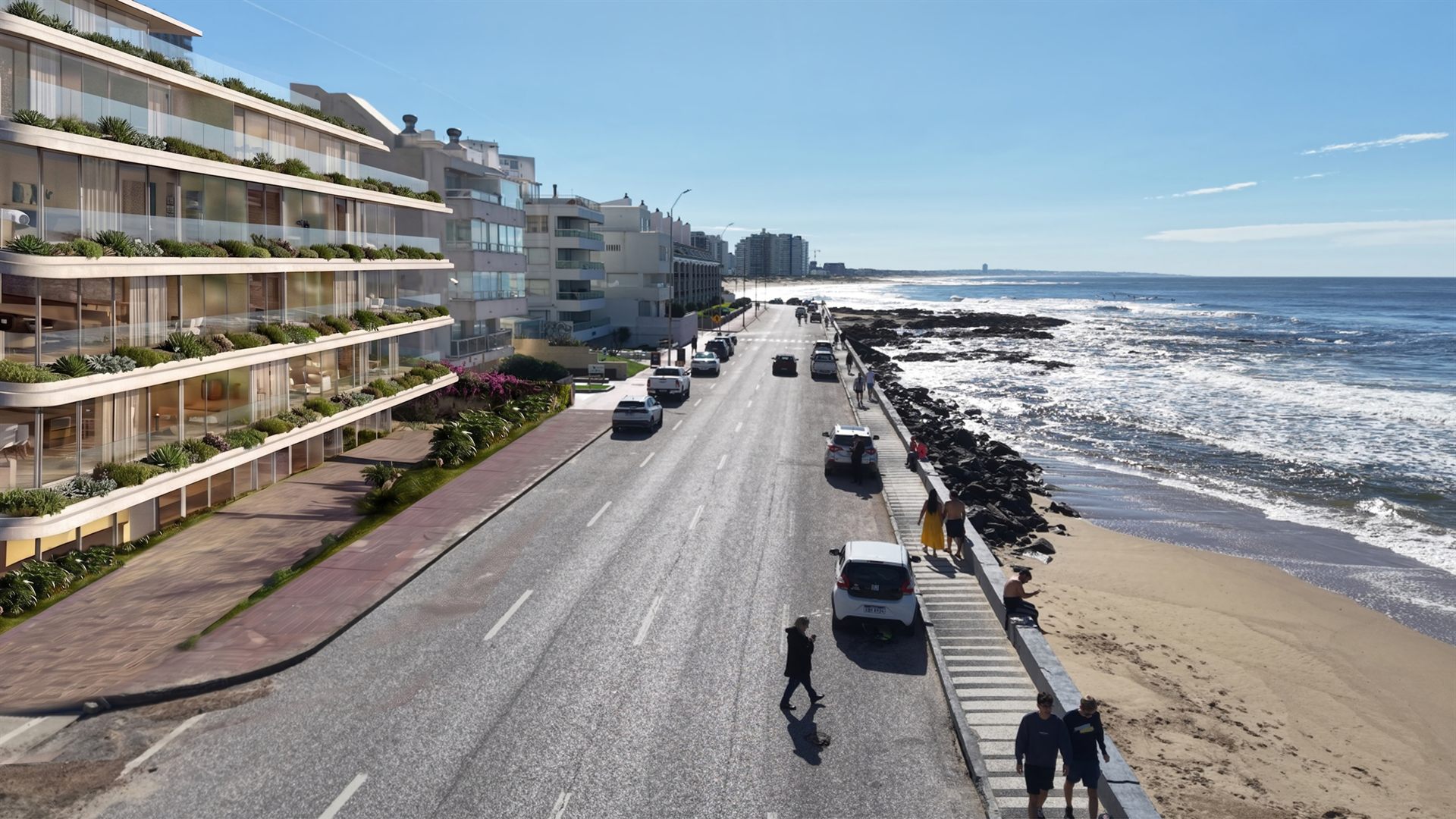 Sofia del Mar - Vista aérea de la rambla
